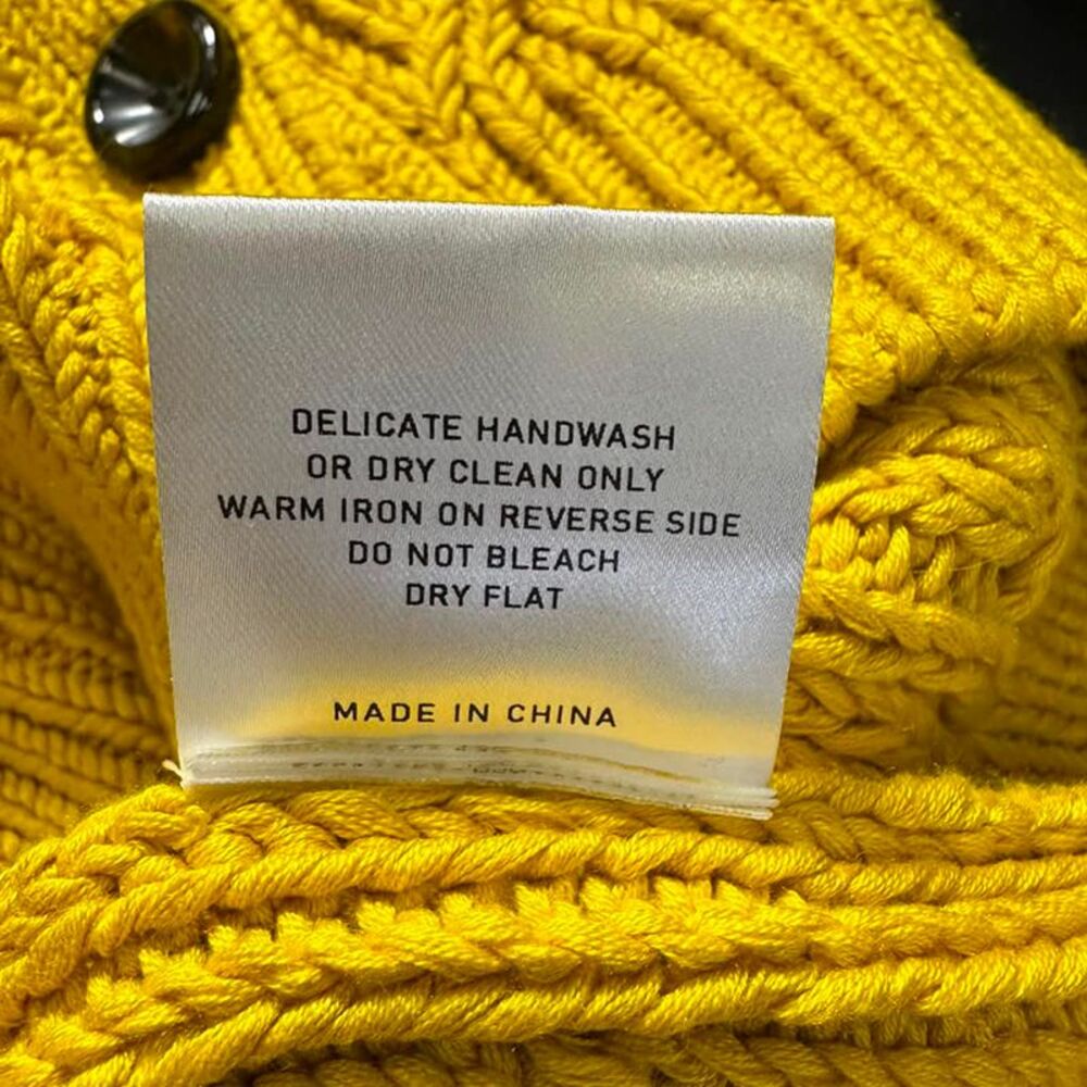 Emilia Wickstead Buttoned Cardigan in Yellow Silk - Picture 7 of 7